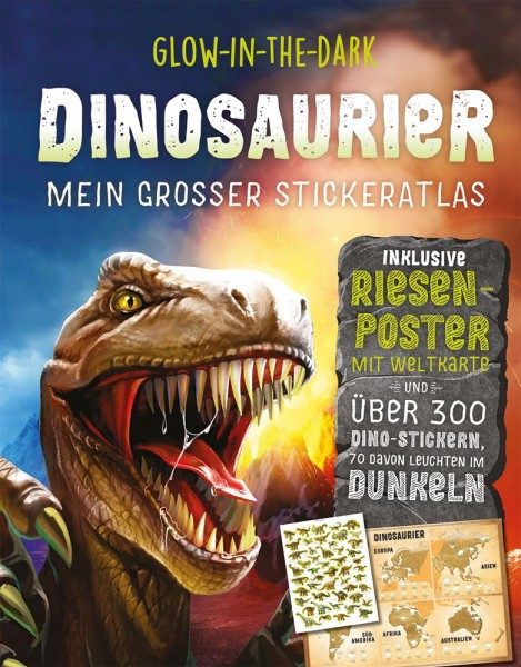 Glow-in-the-dark - Dinosaurier - Mein großer Stickeratlas - Cover