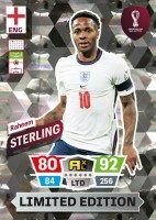 Panini FIFA World Cup Qatar 2022 Adrenalyn XL - Limited Edition Card - Raheem Sterling
