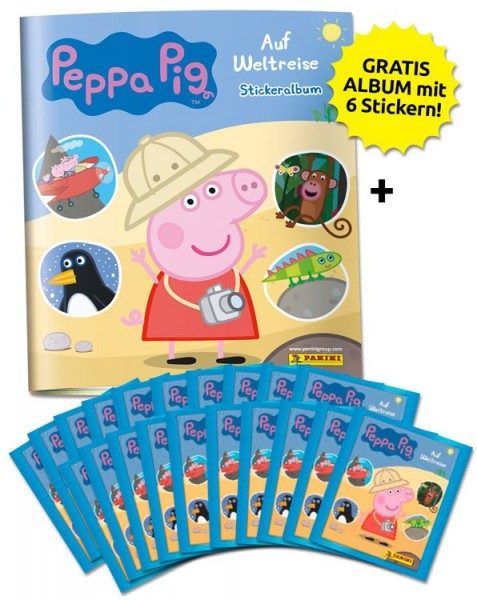 Peppa Pig Stickerkollektion - Auf Weltreise - Sammelbundle
