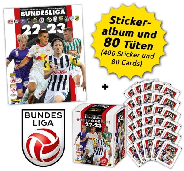 Panini Bundesliga Österreich Sticker & Cards Kollektion 2022/23 - Mega-Bundle
