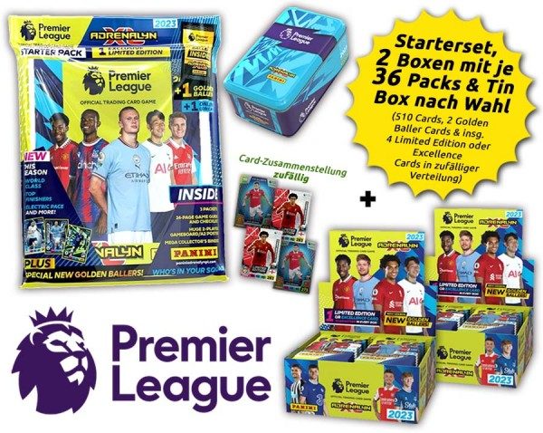Panini Premier League Adrenalyn XL Trading Cards 2022/23 - Mega-Bundle