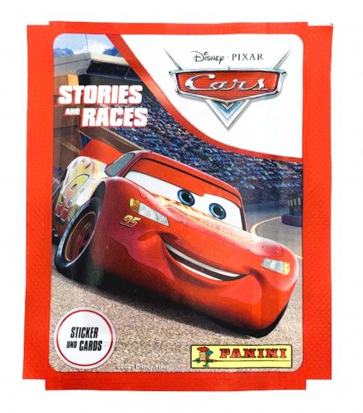 Disney Cars - Geschichten und Rennen - Sticker & Cards - Tüte