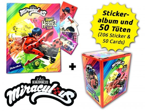 Miraculous Super Heroez Team - Sticker & Cards - Box-Bundle