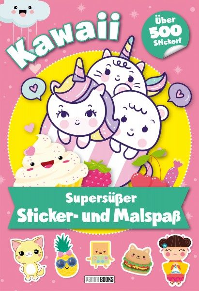 Kawaii Supersüßer Sticker- und Malspaß Cover