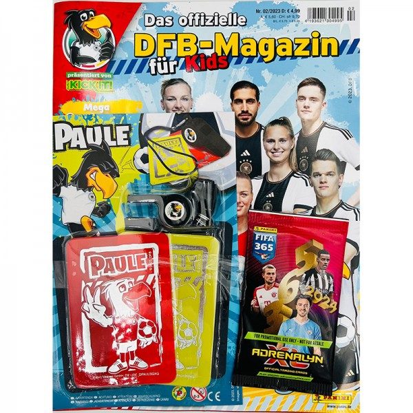 DFB-Fußballspaß mit Paule Magazin 02/23 Cover mit Extras
