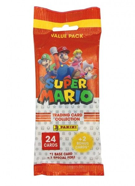 Super Mario Trading Cards - Fatpack mit 26 Cards