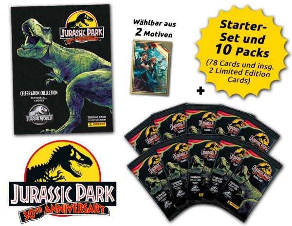Jurassic Park 30th Anniversary Trading Cards - Schnupperbundle