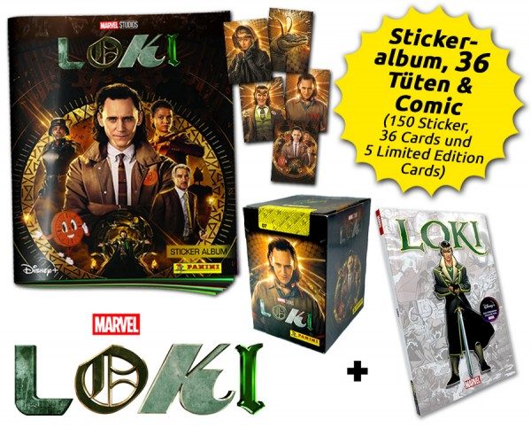 Loki - Sticker & Cards - Loki-Bundle mit Comic