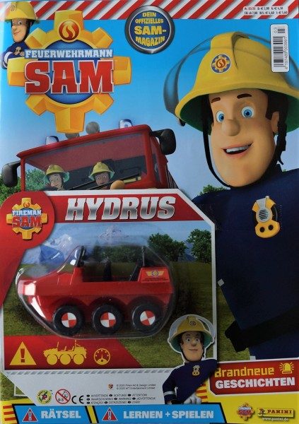 Feuerwehrmann Sam Magazin 03/20 Cover und Extra