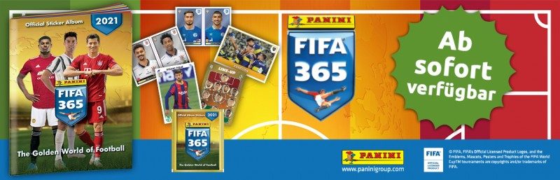 Panini Fifa 365 2021 Sticker   4  x Display 144 Tüten 