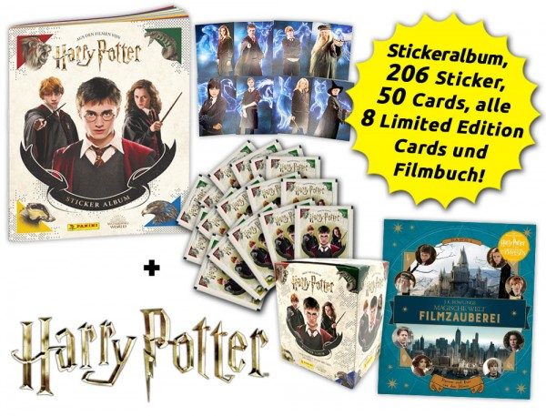 Harry Potter Sticker und Cards Kollektion - Lidl Aktionsbundle mit Buch