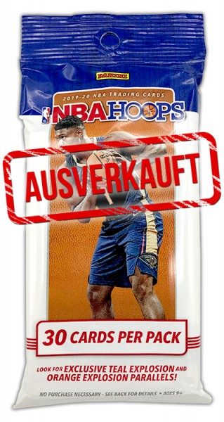 NBA Hoops 2019-20 Trading Cards - Fatpack - ausverkauft 