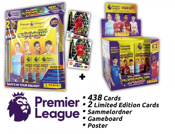 Panini Premier League Adrenalyn XL 2020/21 Kollektion – Box-Bundle