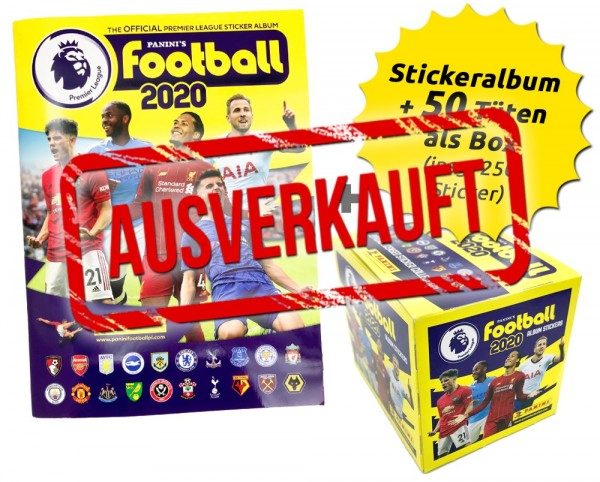 Premier League 2020 Stickerkollektion - Box-Bundle ausverkauft