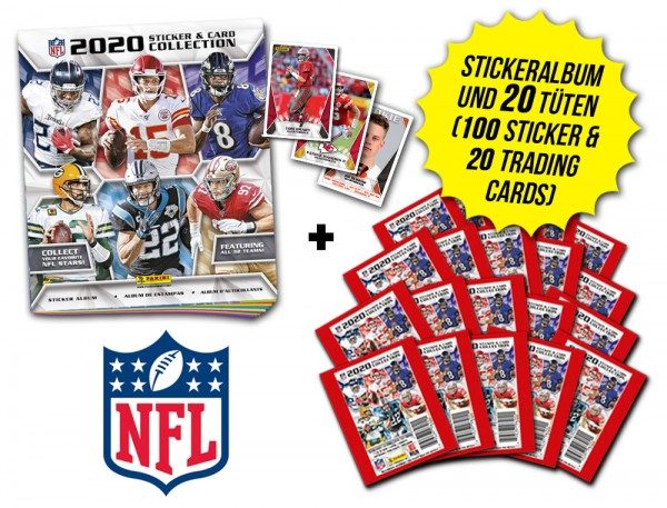 NFL Sticker & Trading Cards 2020 - Kickoff-Bundle