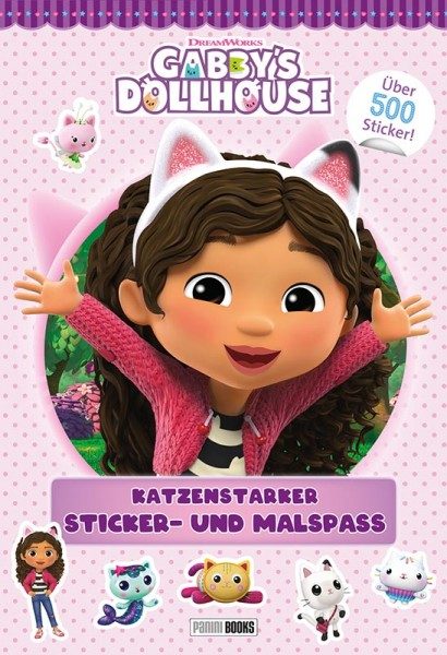 Gabby's Dollhouse - Katzenstarker Sticker- und Malspaß - Cover