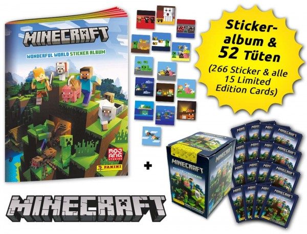 Minecraft - Wonderful World Stickerkollektion - Megabundle