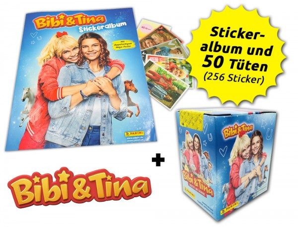 Bibi & Tina - Sticker - Box-Bundle Inhalt mit 50 Einzeltüten