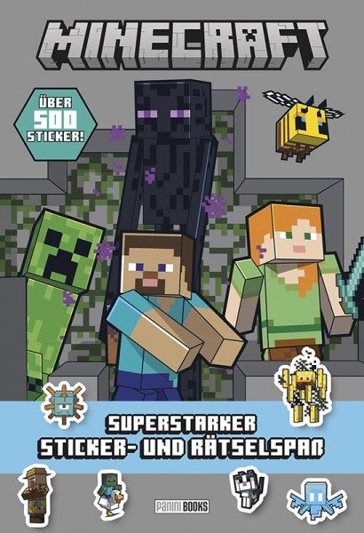 Minecraft - Superstarker Sticker- und Rätselspaß - Cover
