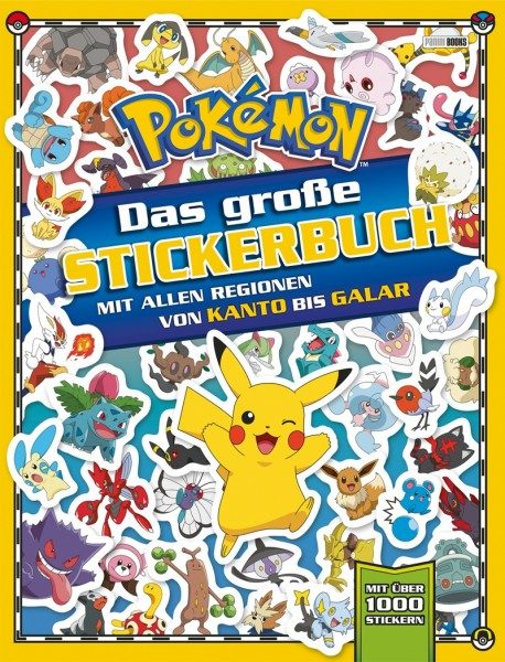 Pokémon - Das große Stickerbuch mit allen Regionen von Kanto bis Galar - Cover