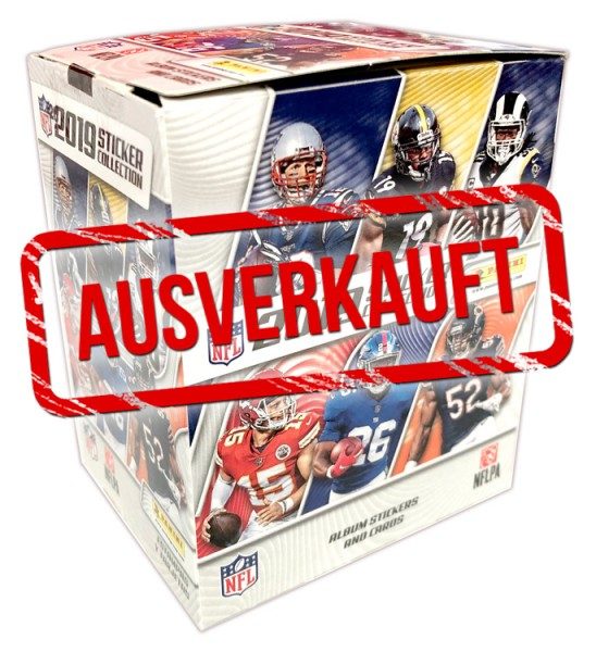NFL Sticker & Trading Cards 2019 - Box - ausverkauft 
