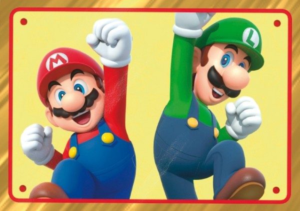 Super Mario - Play Time Stickerkollektion - Parallel Sticker 2 - Gold Frame Beispiel