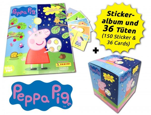 Peppa Pig - Spiele mit Gegensätzen - Sticker & Cards - Box-Bundle