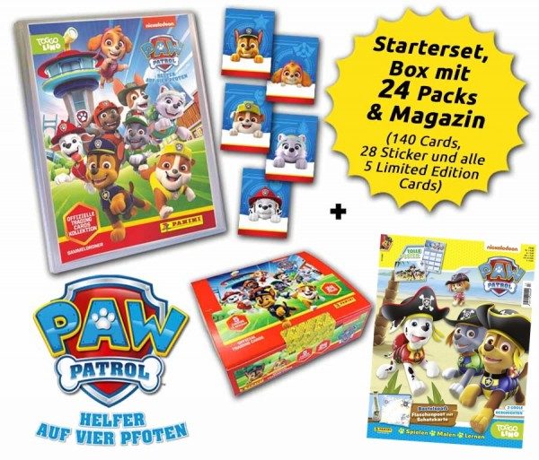 Paw Patrol Trading Cards - Mega Bundle mit Magazin