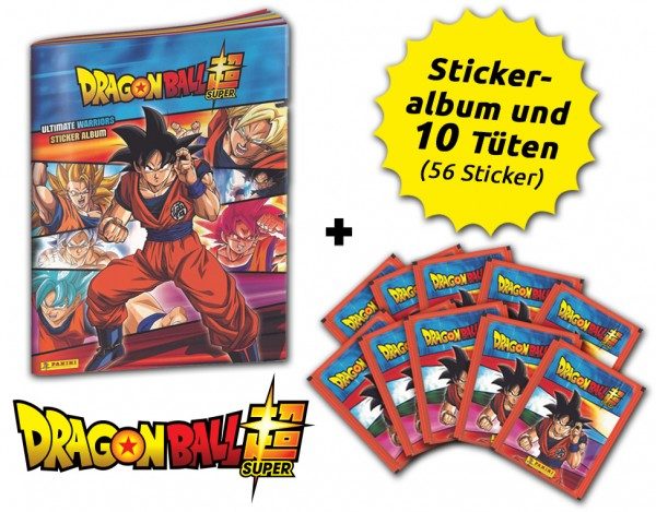Dragon Ball Super - Ultimate Warriors Stickerkollektion - Schnupperbundle mit 10 Tüten