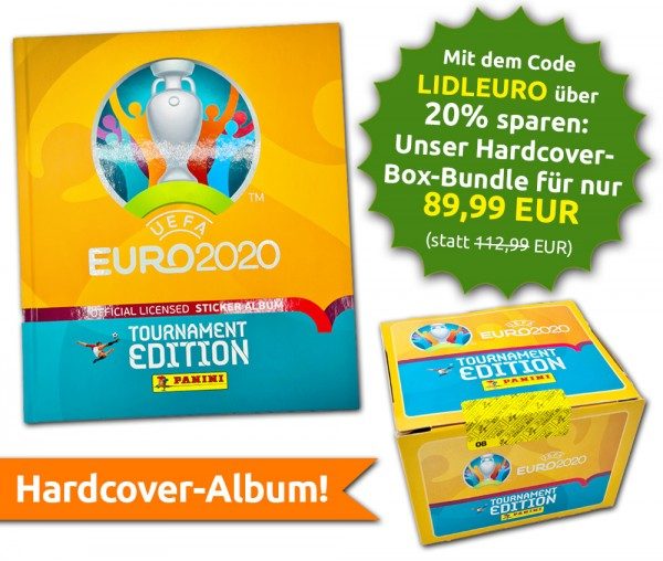 UEFA EURO 2020 Tournament Edition - Offizielle Stickerkollektion - Hardcover-Box-Bundle