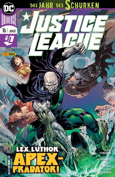 Justice League 16: Lex Luthor Apexprädator! Cover