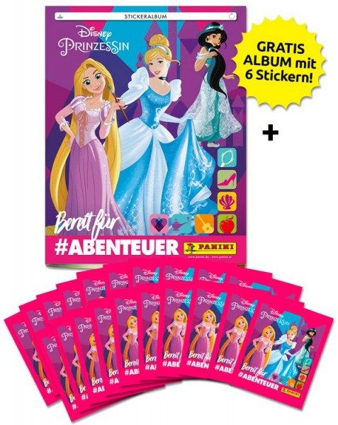 Disney Prinzessinnen - Bereit für Abenteuer Stickerkollektion - Sammelbundle