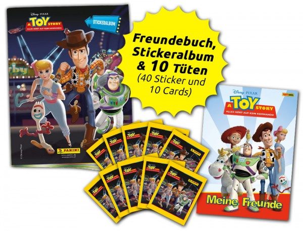 Toy Story 4 - Fan Bundle mit Freundebuch und Stickern