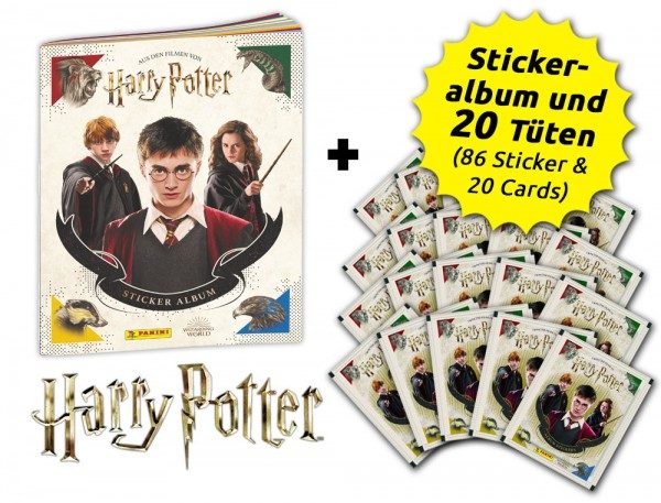 Panini Harry Potter Saga 2020 Sticker & Cards  20 Tüten
