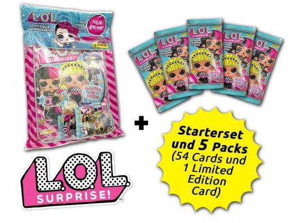 L.O.L. Surprise! Glitter ‘n‘ Glow Cards Kollektion - Schnupperbundle