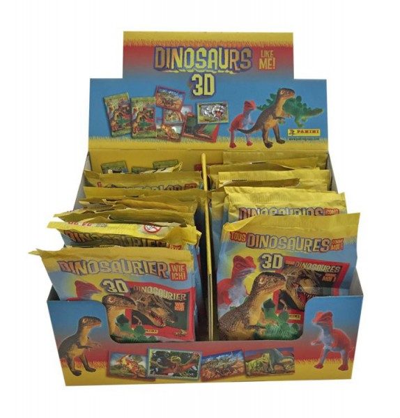 Dinosaurier wie ich! Stickerkollektion - Box mit 24 3D-Tüten