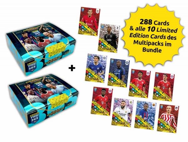 Panini FIFA 365 Adrenalyn XL 2023 Kollektion – Multipack-Total-Bundle