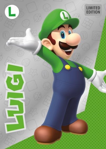 Super Mario Stickerkollektion - LE Card 4 - Luigi