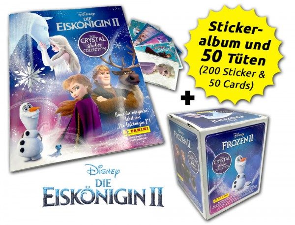 Disney: Die Eiskönigin 2 - Cristal Edition - Sticker und Cards - Box-Bundle
