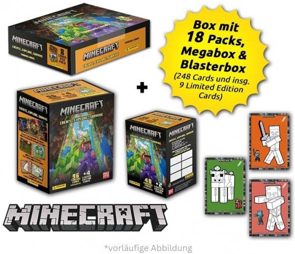 Minecraft - Create, Explore, Survive - Trading Cards - Best Of Box-Bundle
