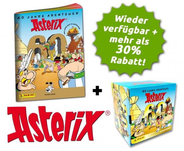Asterix - 60 Jahre Abenteuer - Stickerkollektion - Asterix-Bundle