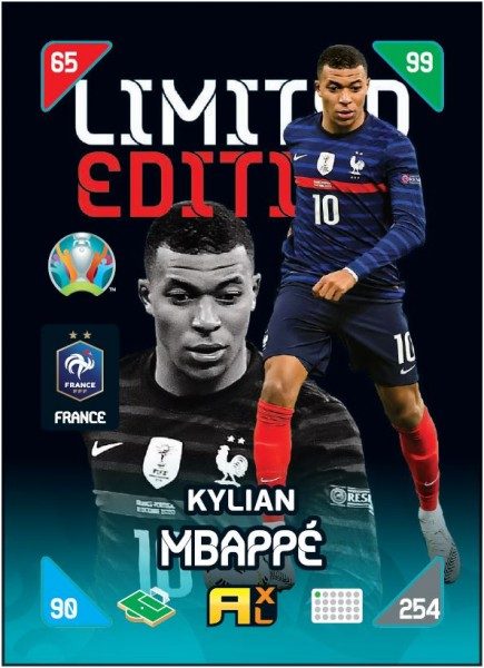 UEFA EURO 2020™ Adrenalyn XL™ 2021 Kick Off – LE Card – Kylian Mbappe (Frankreich)