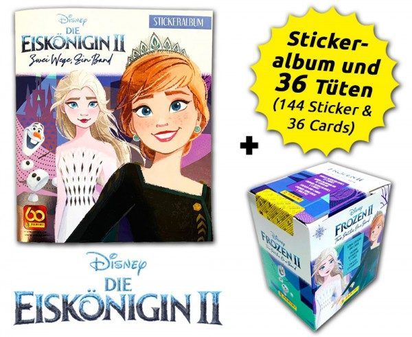 Disney - Die Eiskönigin 2 - Zwei Wege, Ein Band - Sticker und Cards - Box-Bundle