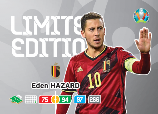 UEFA Euro 2020 Adrenalyn XL Limited Edition Card Eden Hazard