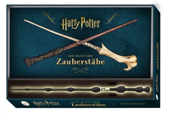 Harry Potter Das Buch der Zauberstäbe - Geschenkset mit Buch und Zauberstab - Box