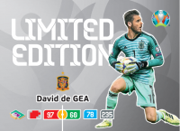 UEFA Euro 2020 Adrenalyn XL Limited Edition Card David de Gea