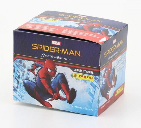 Spider-Man Homecoming Stickerkollektion - Box mit 50 Tüten