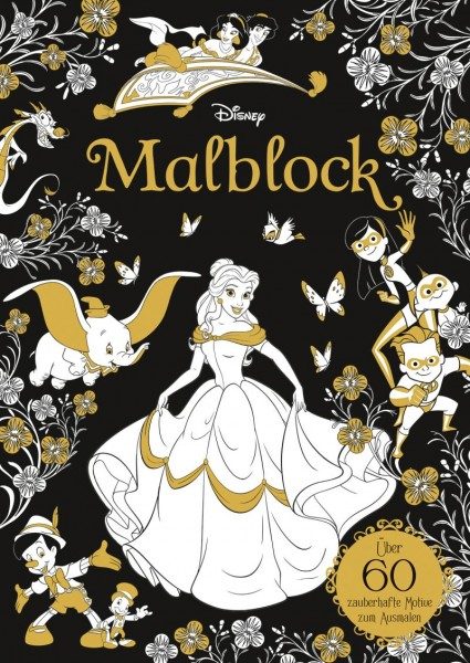 Disney Classics - Malblock Cover mit 60 Motiven
