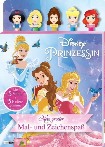 Disney Prinzessin - Mein großer Mal- und Zeichenspaß - Cover mit Stiften