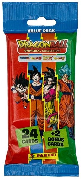 Dragon Ball Universal Trading Cards - Fatpack mit 24 Cards und 2 Bonus Cards